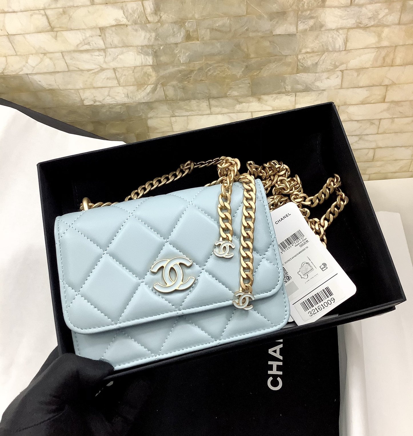 CHLSpring And Summer 22C Turquoise For Women, Women’s Bags 6.1in/15.5cm