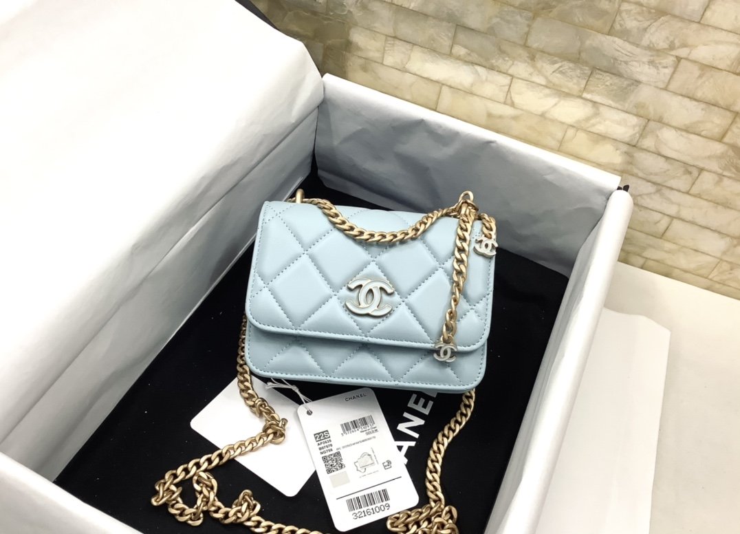 CHLSpring And Summer 22C Turquoise For Women, Women’s Bags 6.1in/15.5cm