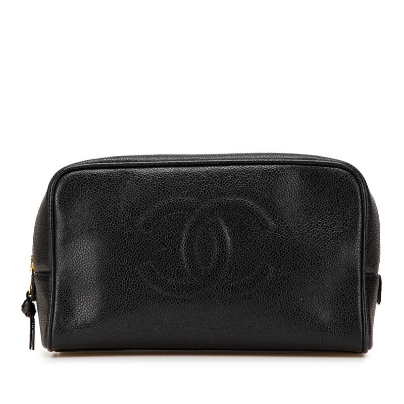 Chanel Coco Mark Caviar Pouch