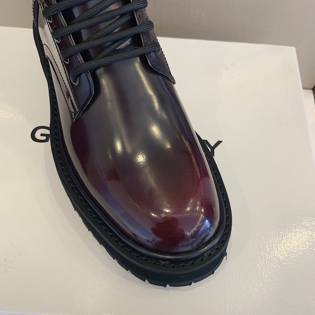Givenchy Chunky LaTop Quality Up Ankle Boots Brown For Men GVC