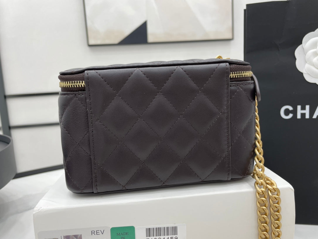 CHLSmall Vanity Case Purple For Women Bags 5.9in/15cm