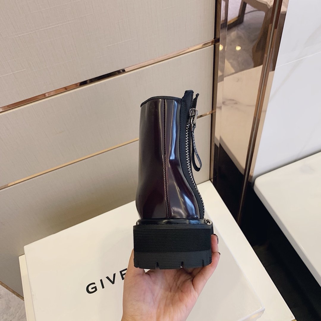 Givenchy Chunky LaTop Quality Up Ankle Boots Brown For Men GVC