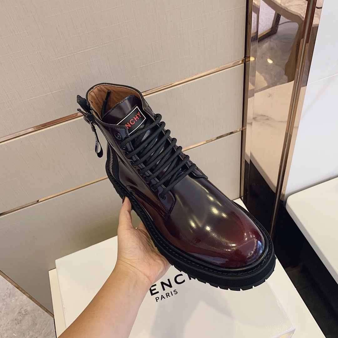 Givenchy Chunky LaTop Quality Up Ankle Boots Brown For Men GVC