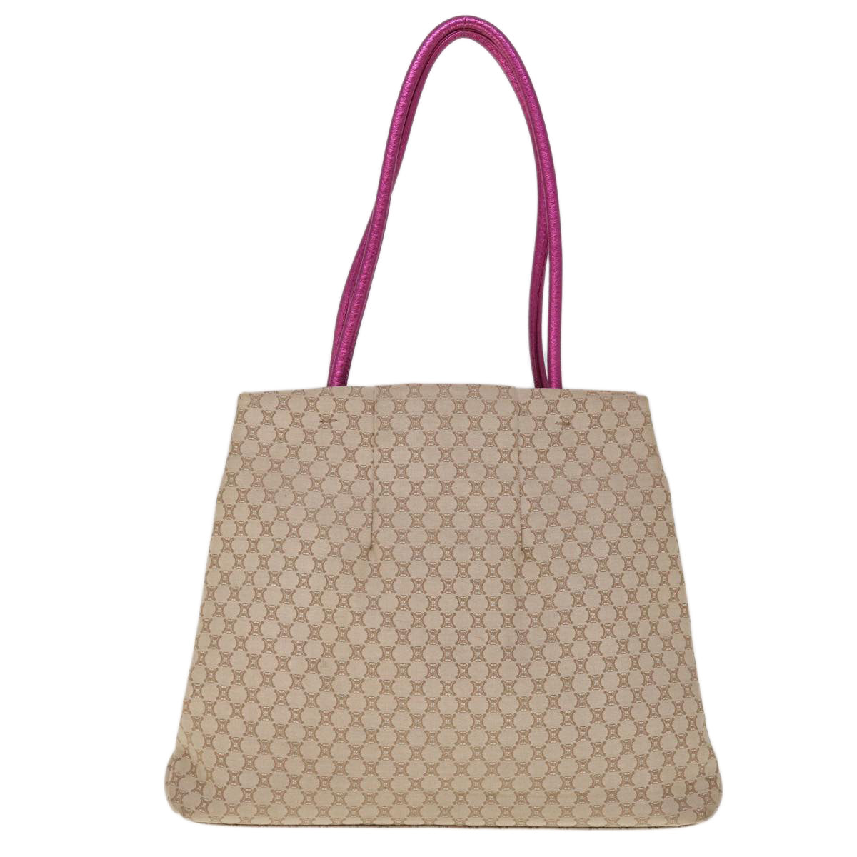 Luxury CELINE Macadam Canvas Tote Bag Beige 10384
