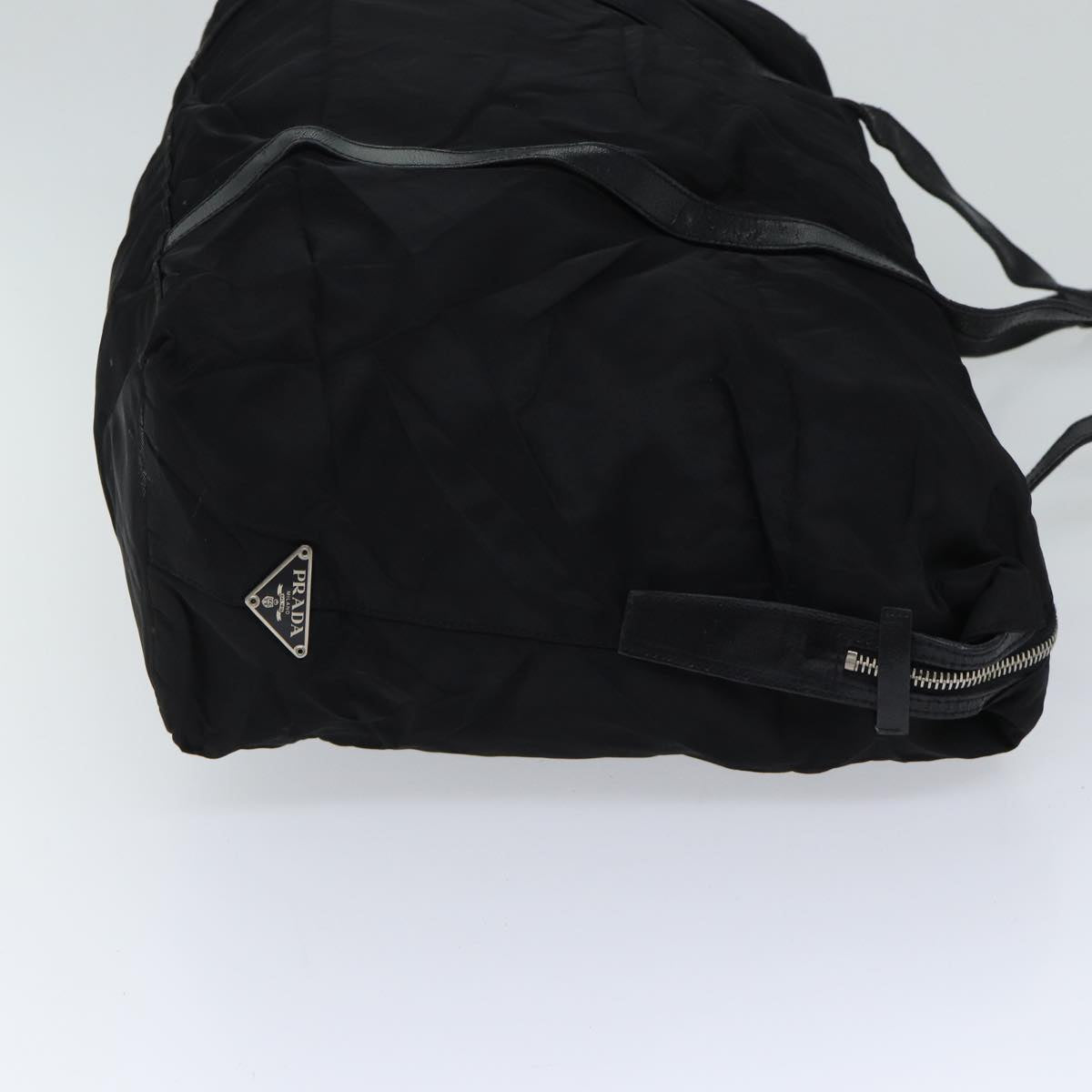 PRADA Shoulder Bag Nylon Black Auth yk11944