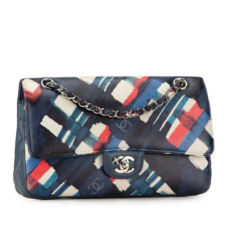 Chanel Coco Mark Double Flap Airline Lambskin Shoulder Bag