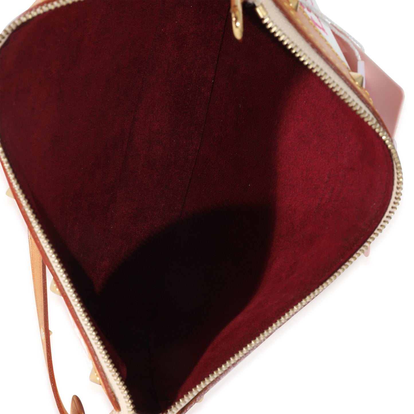 Louis Vuitton  White Multicolor Canvas Pochette Accessories