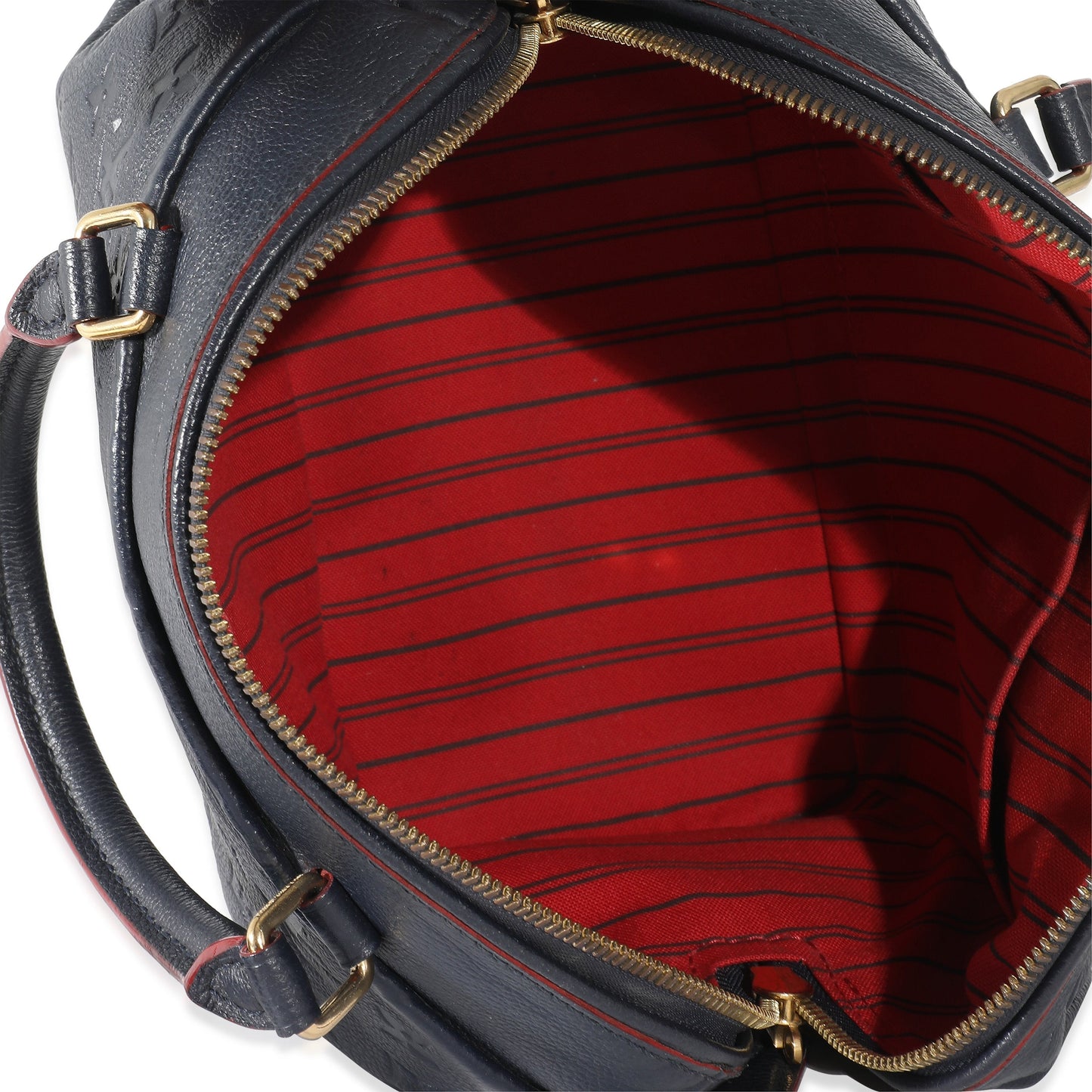 Louis Vuitton  Marine Rouge Monogram Empreinte Speedy Bandoulière 25 NM