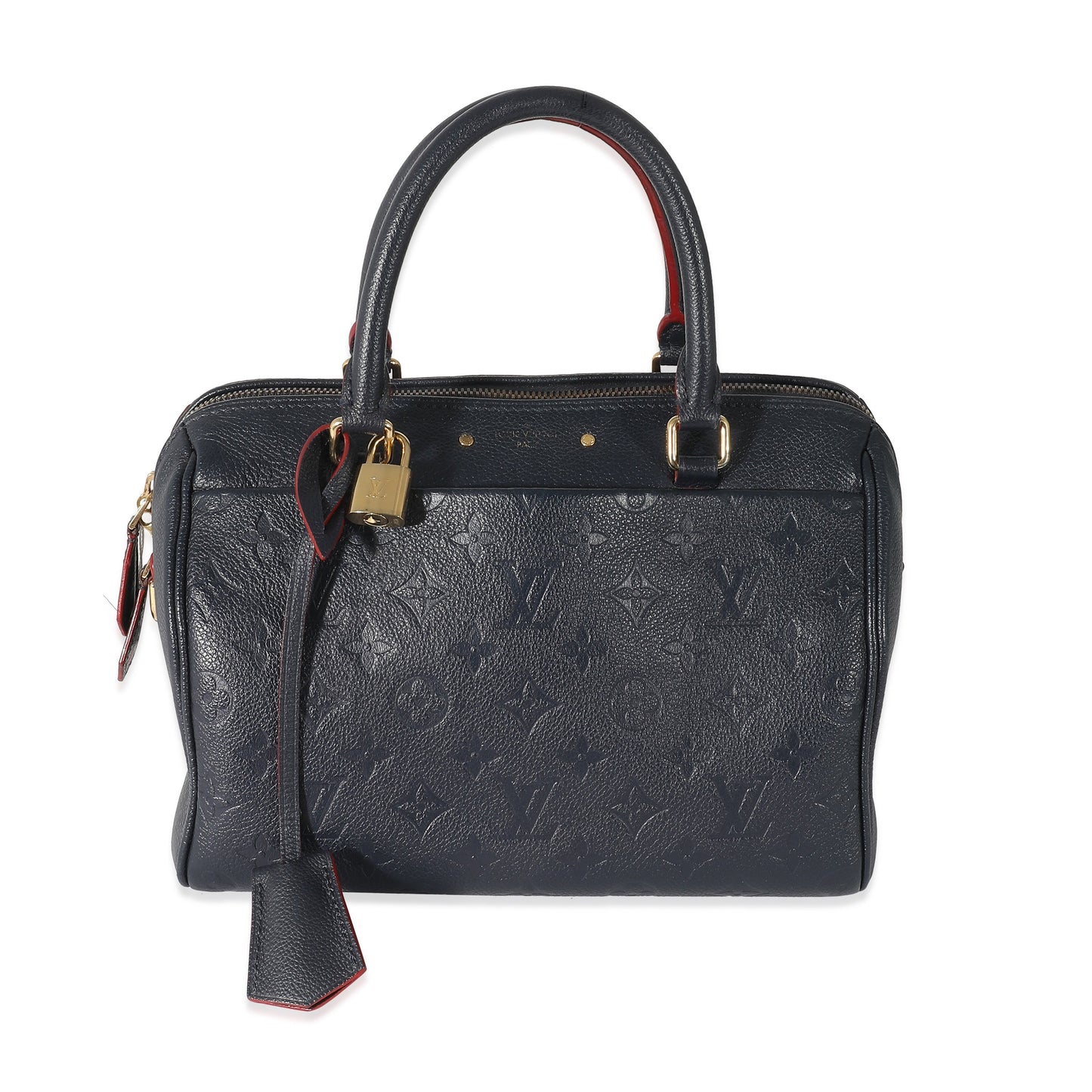 Louis Vuitton  Marine Rouge Monogram Empreinte Speedy Bandoulière 25 NM