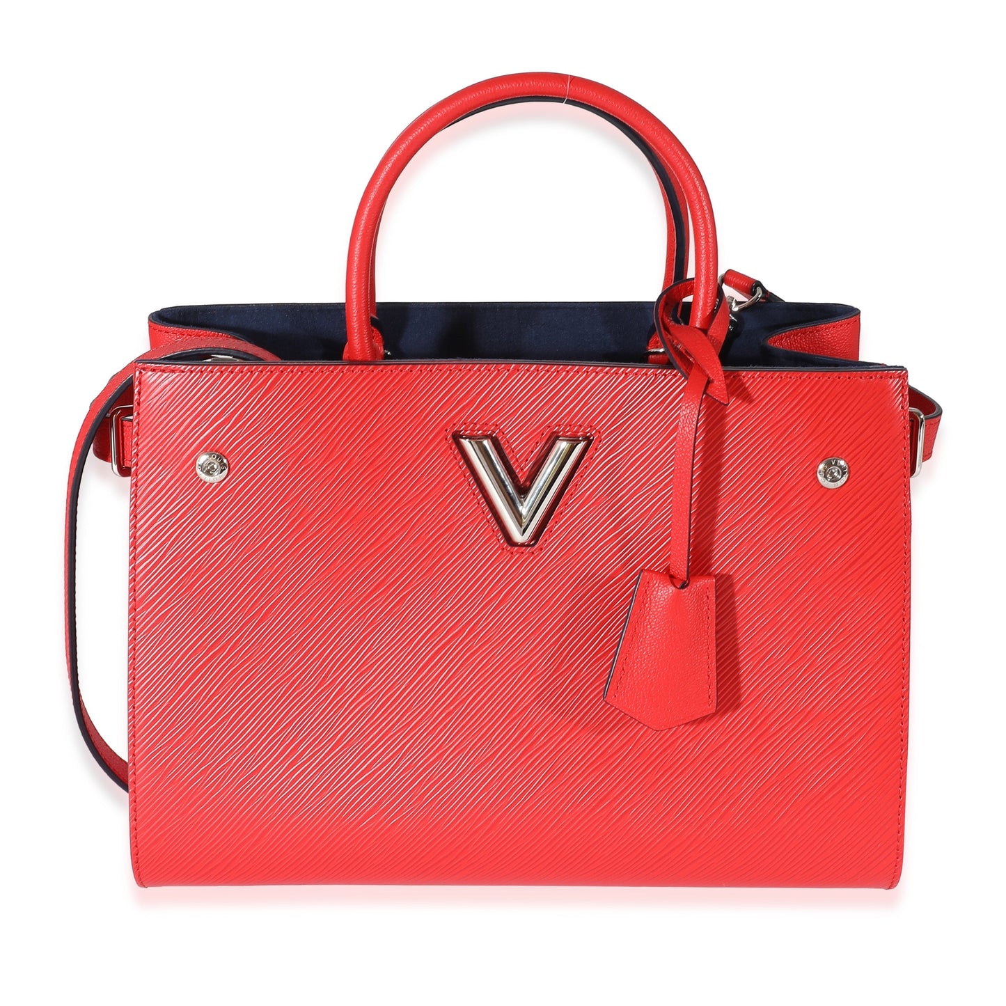 Louis Vuitton  Red Epi Leather Twisted Tote Bag