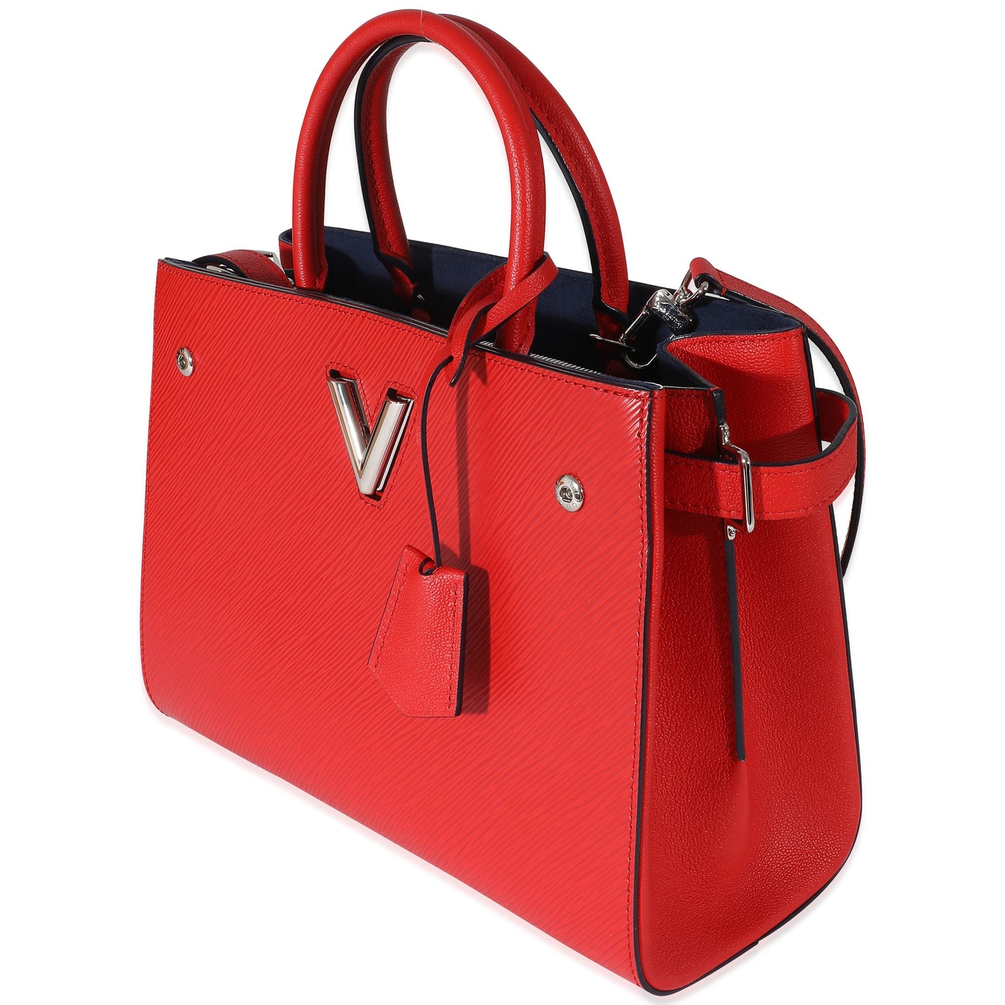 Louis Vuitton  Red Epi Leather Twisted Tote Bag