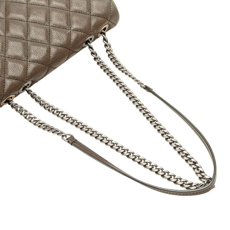 Chanel Coco Mark Matelasse Caviar Skin Shoulder Bag