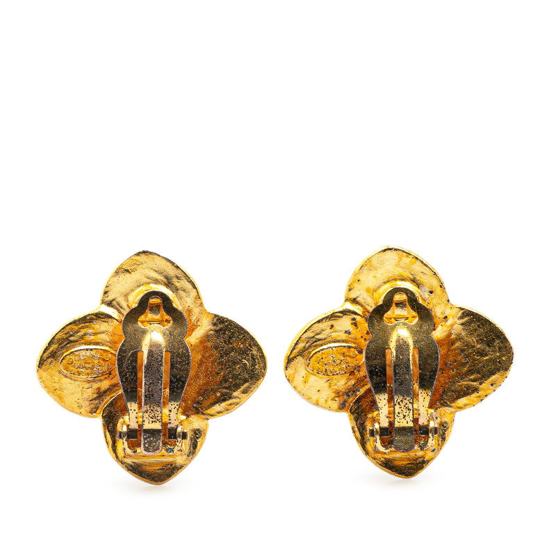 Chanel Coco Mark Clover Earrings