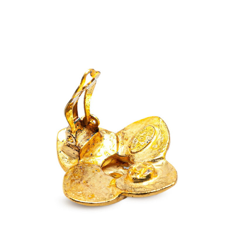 Chanel Coco Mark Clover Earrings